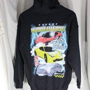 Popular Poison Savage Worldwide Auto Show Pullover Hoodie - Size L